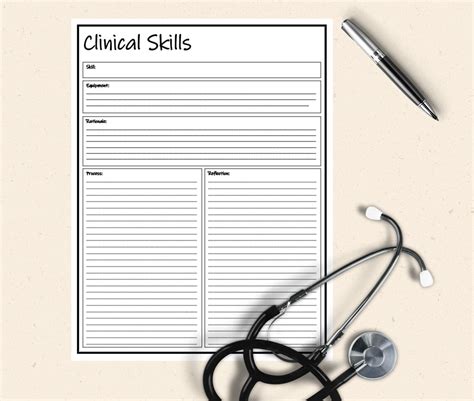Nursing Clinical Skills Printablenurse Student Clinical Overviewnurse