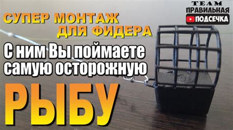 Супер монтаж для фидера. Монтажи за 30 секунд. | Рыбалка с TEAM ...