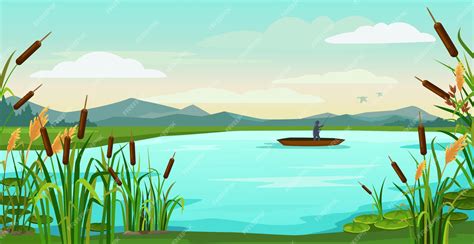 Lake Fishing Background