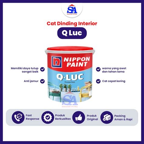 Jual Promo Cat Tembok Qluc Kg Lengkap Warna Nippon Paint Termurah Dan