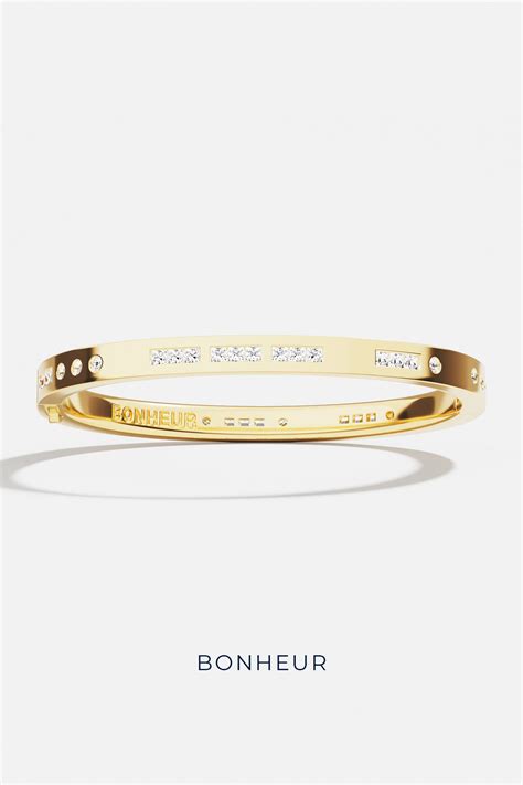 Bonheur Morse Code Bangle Apm Monaco