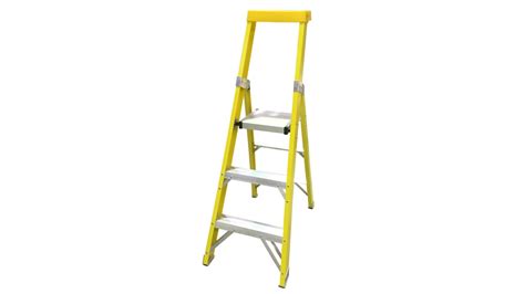 rs pro fibreglass  steps step ladder  platform height rs