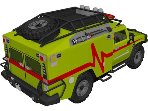 Hummer H2 Search And Rescue Sport Utility Truck Ratchet 3d Model