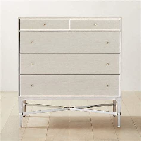 Lobos Drawer White Wood Dresser Reviews Cb