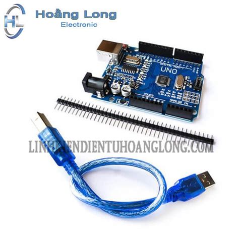 Vi điều Khiển Kit Arduino Uno R3 Atmega328p Ch340 Chíp Dán Hoằng Long