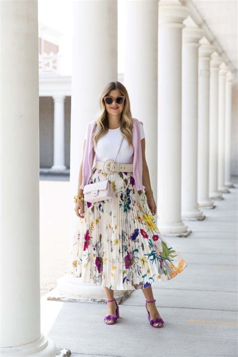 Floral pleated Skirt | Dresses Images 2024