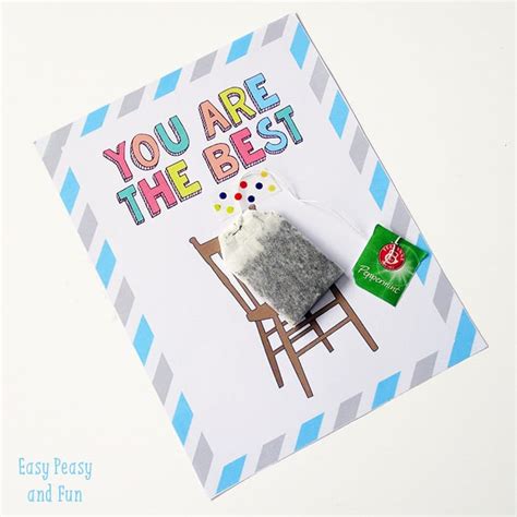 Teacher Appreciation Card - Easy Peasy and Fun