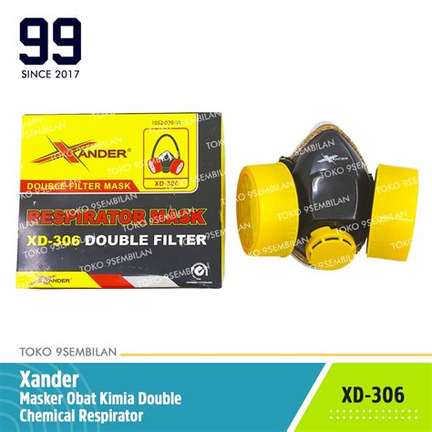 Jual Xander Masker Obat Chemical Gas Respirator Double Kimia Graffiti