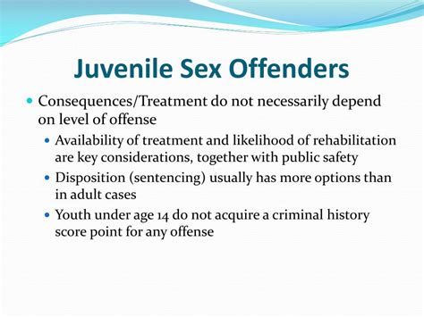 Ppt The System Response To Juvenile Sex Offenders Powerpoint