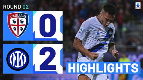 Cagliari Inter 0 2 Lautaro Strikes In Nerazzurri Away Win Goals