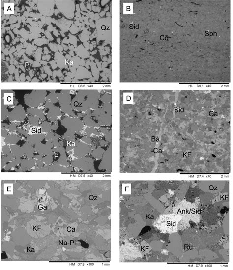 Sem Images Of A Precipice Sandstone B Precipice Mudstone C