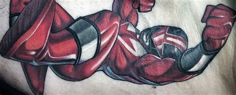 Crazy Power Rangers Tattoo Designs For Men