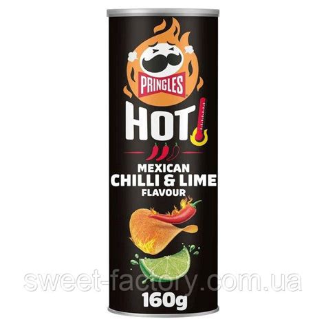Чіпси Pringles Hot Mexican Chili Lime g продаж ціна у Чернігові Снеки від Світ Факторі