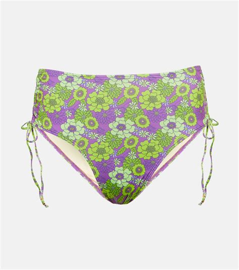 Bananhot Liz High Rise Floral Bikini Bottoms Bananhot