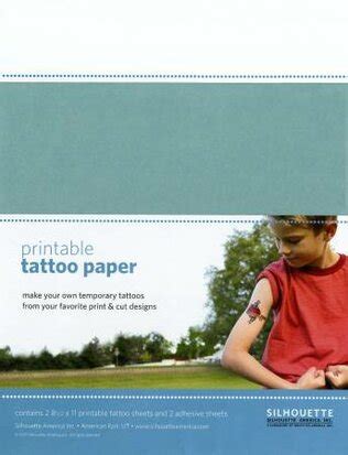 Tatoeage Papier SILHOUETTE Silhouette Winkel