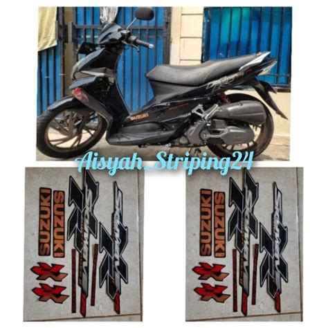 Jual Stiker Striping Lis Les Body Motor Suzuki Skywave Nr Speed Matic