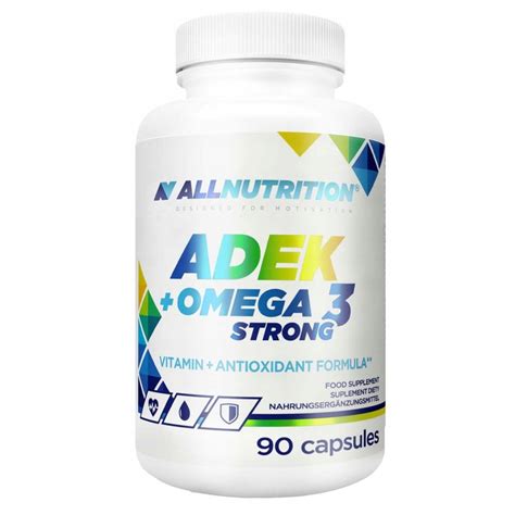 ALLNUTRITION ADEK OMEGA 3 STRONG OLEJ RYBI 90 kapsułek ODPORNOŚĆ