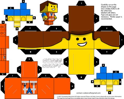 Emmet Cubeecraft By Jagamen On Deviantart Paper Toys Paper Crafts Good Guy Doll