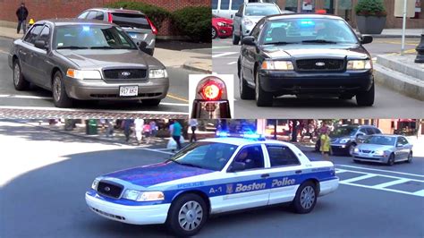 Ford Police Interceptor Cars Responding Crown Victoria Compilation