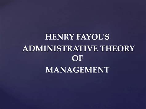 Henri Fayols 14 Principles Of Management Ppt