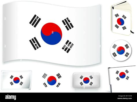 South Korea National Flag Flags High Resolution Stock Photography And