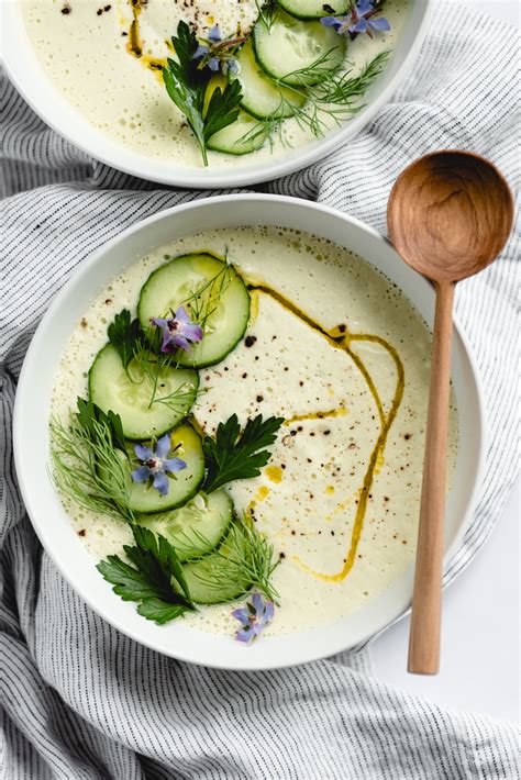 Cold Cucumber Soup Growing With Gertie