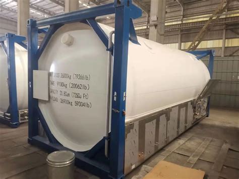 Lox Lin Lar LNG CO2 ISO Tank With Certification Liquid Oxygen