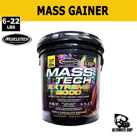 Muscletech Mass Tech Extreme 2000 Masstech Elite Mass Gainer Protein Powder Build Muscle