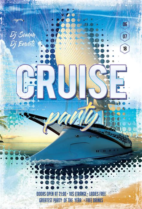 Cruise And Yacht Party Flyer By Artolus Thehungryjpeg