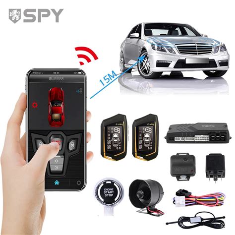 Spy Way Car Alarm System Automatic Remote Start Anti Theft Car Alarm