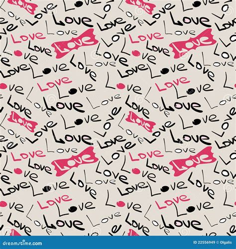 Seamless Love Pattern Stock Illustration Illustration Of Scroll 22556949