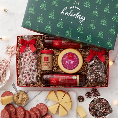 Happy Holiday Flavors T Box 5499 Usd Hickory Farms Holiday T Box Christmas T