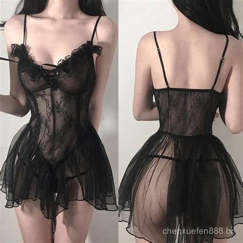 Mulher Sexy Lingerie Babydoll Vestido De Empregada Uniforme Traje Role Play Cosplay Trajes Porno