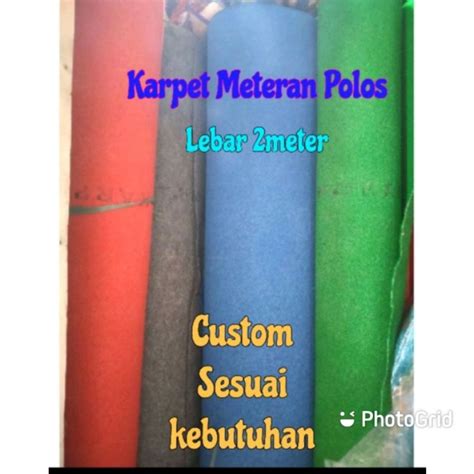 Jual Karpet Meteran Polos Bintang Per 10cm200cm Shopee Indonesia