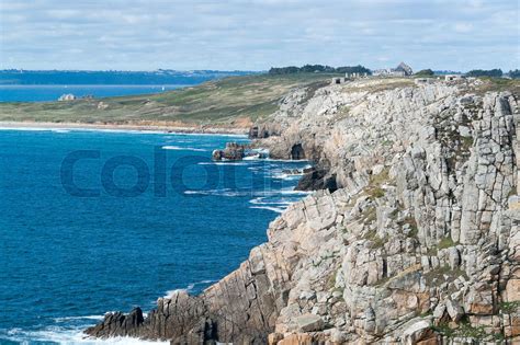 Pointe De Pen Hir In Brittany Stock Image Colourbox