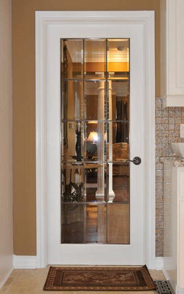 Distinctive Interiors Elegant Clear Beveled Glass French Door With