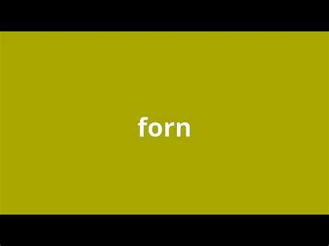 what is the meaning of forn - YouTube