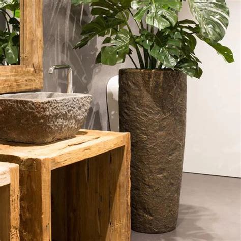 Luxe Plantenpot Xl Rotsachtige Brons Plantenbak Grote Bloempot Voor