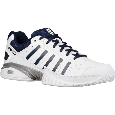 K Swiss Mens Receiver Iv Omni Tennis Shoes Whitenavy