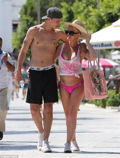 Danniella Westbrook Nearly Loses Her Bikini Bottoms In Turkey Daily Mail Online