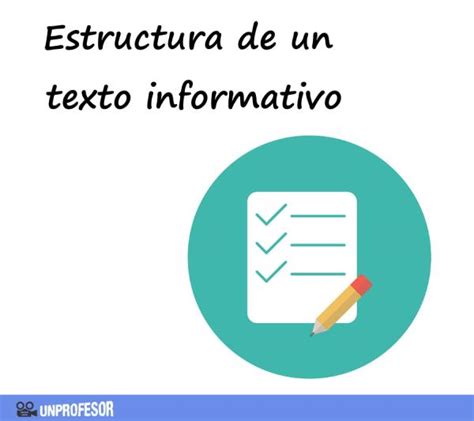 La ESTRUCTURA de un texto INFORMATIVO - ¡¡RESUMEN CORTO!!