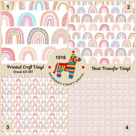 Rainbow Htv Vinyl Etsy