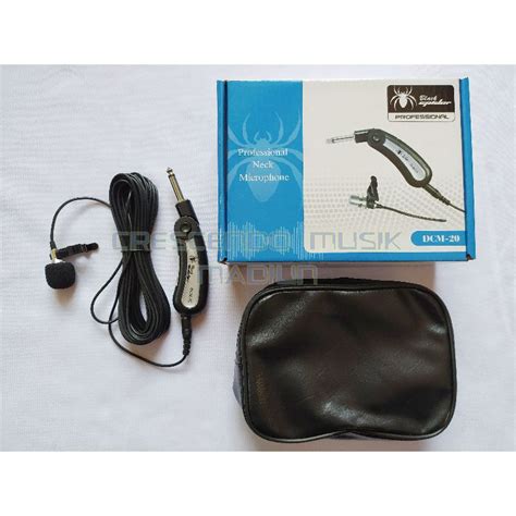 Jual MICROPHONE CLIP ON BLACKSPIDER DCM 20 MIC IMAM MODERATOR