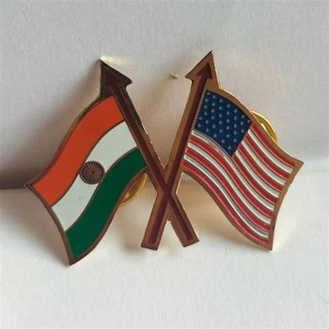 Golden Printed Indian Flag Lapel Pin At ₹ 115piece In New Delhi Id