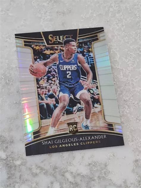 Select Rc Rookie Shai Gilgeous Alexander Silver Prizm Eur