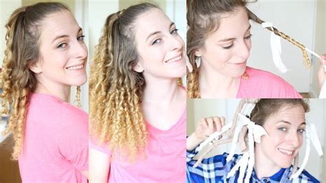 Overnight Heatless Rag Curls Braidsandstyles12 Youtube