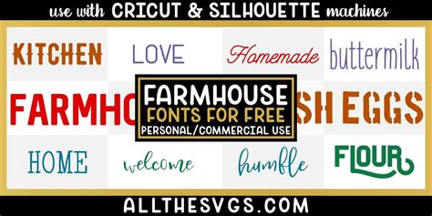 BEST FREE Farmhouse Fonts [Commercial Use Included!]