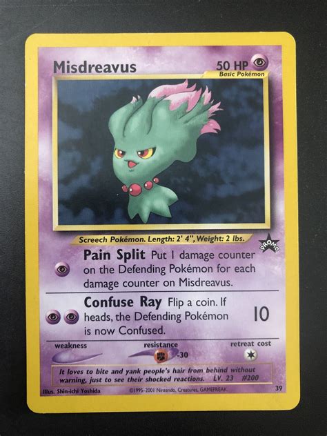 Mavin Pok Mon Tcg Misdreavus Wizards Black Star Promos Regular Promo