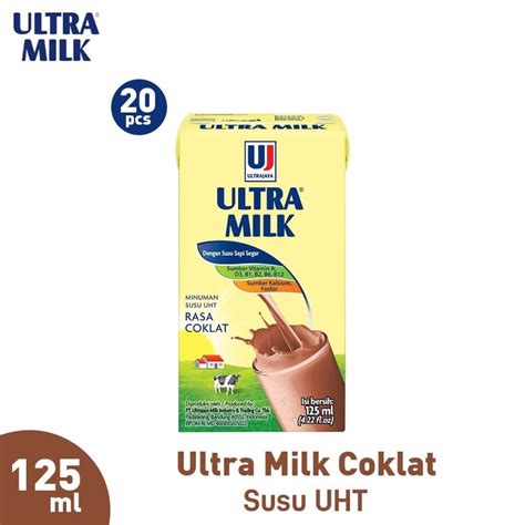 Jual Ultra Milk Susu UHT Cokelat 125 Ml Indonesia Shopee Indonesia