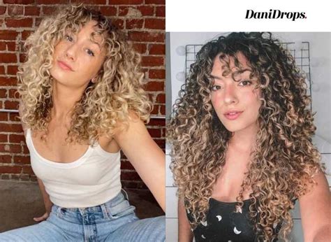 Curly Hair With Straight Bangs Blonde